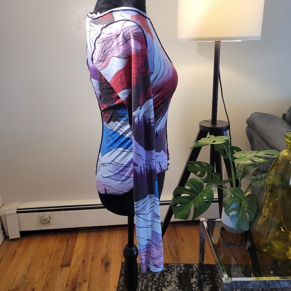 Free People Movement Right On Run Colorful Long Sleeve Size Large And XS - Picture 12 of 15